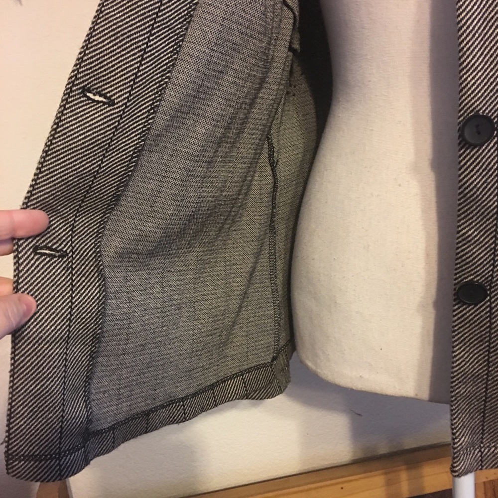 Ingredients Tan/Black Pattern Button Front Jacket - image 6